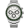 CHRONO Silver Steel Green