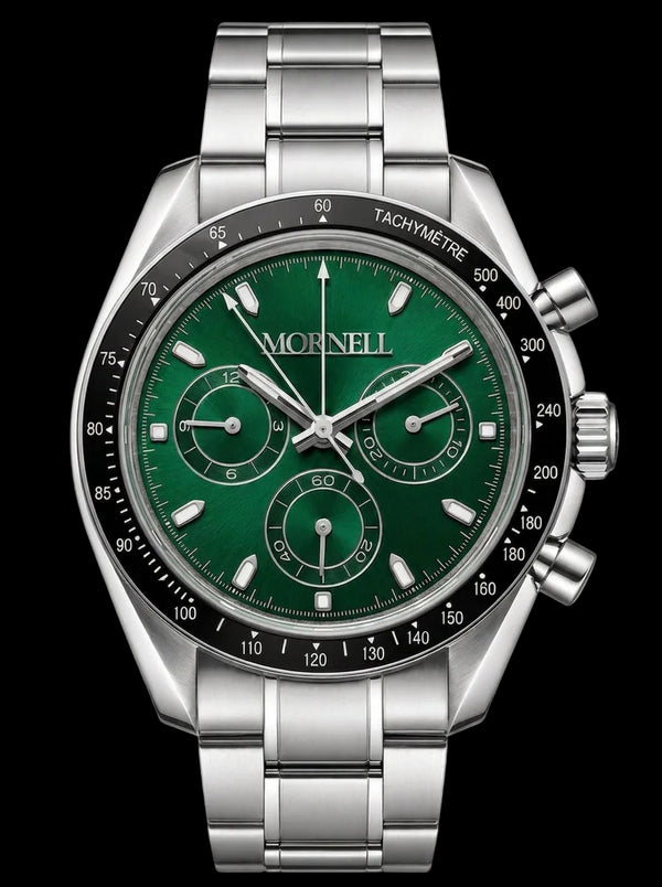 MORNELL CHRONO Silver Steel Irish Green