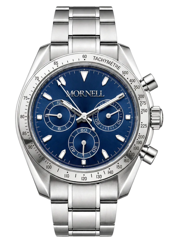 MORNELL CHRONO Silver Steel Ocean