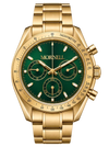 CHRONO Gold Steel Green
