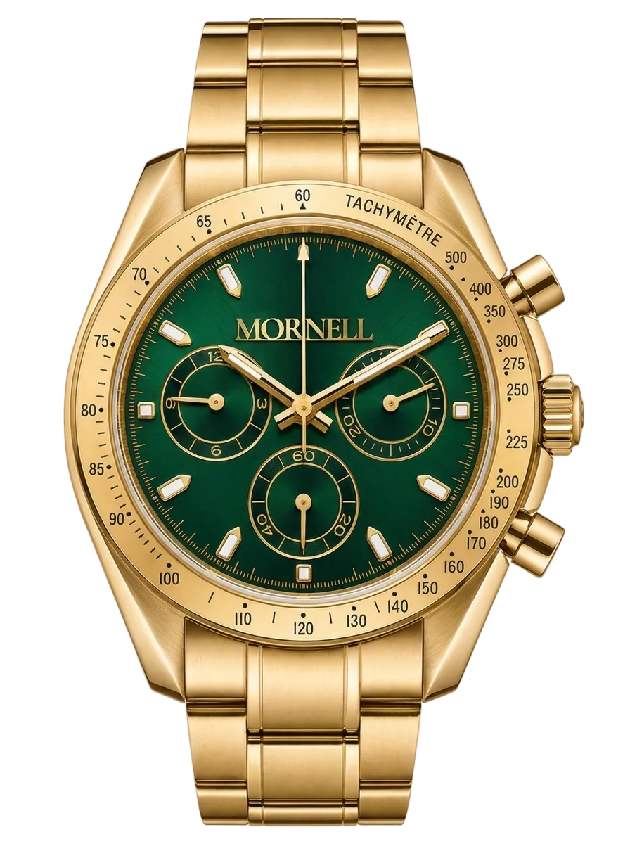 MORNELL CHRONO Gold Steel Green