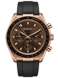 MORNELL CHRONO Rose Steel Chocolate Rubber