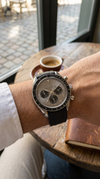 CHRONO Silver Steel Arabic Grey