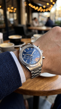 MORNELL CHRONO Silver Steel Ocean