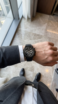 MORNELL CHRONO Silver Steel All Black
