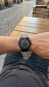 CARENTIS Silver Steel All Black