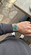 CLASSIC Silver Steel Arabic Green