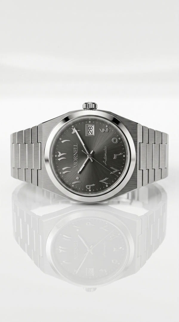 MORNELL CLASSIC Silver Steel Arabic Grey