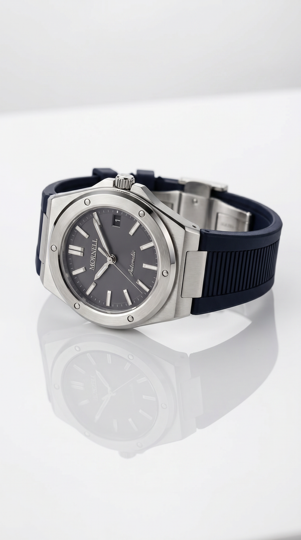 MORNELL CARENTIS Silver Steel Black Rubber