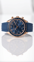 MORNELL CHRONO Rose Steel Ocean Blue Rubber