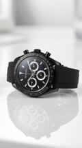 MORNELL CHRONO Silver Steel All Black