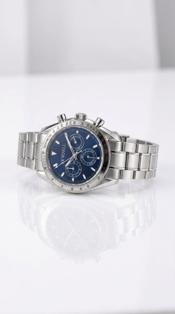 MORNELL CHRONO Silver Steel Ocean