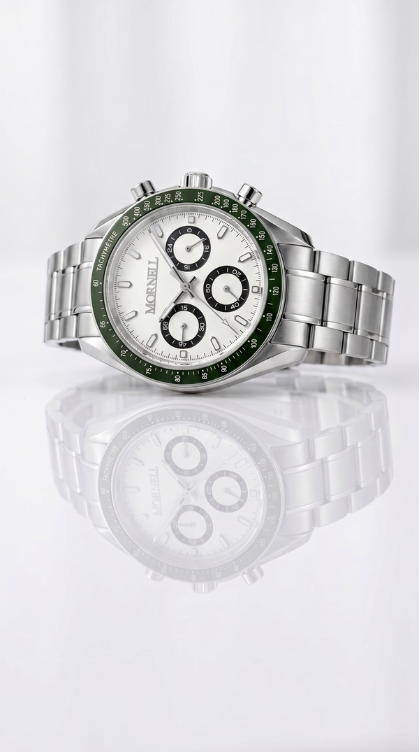 MORNELL CHRONO Silver Steel Green