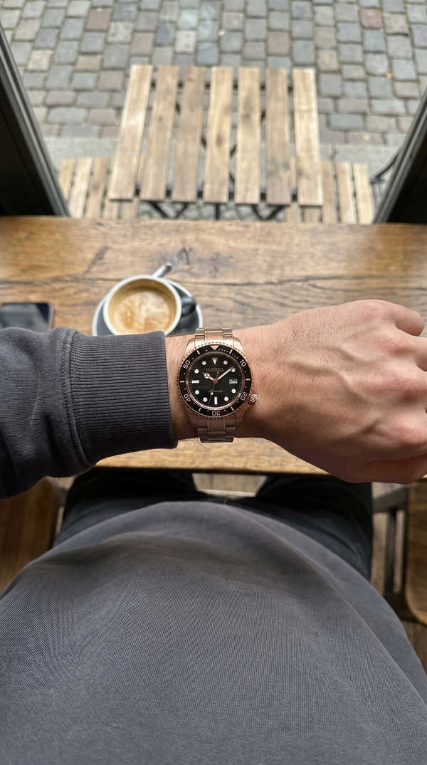 PELAGUS Rose Steel Black