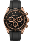 MORNELL CHRONO Rose Steel Black Rubber V2