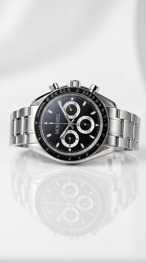 MORNELL CHRONO Silver Steel Black