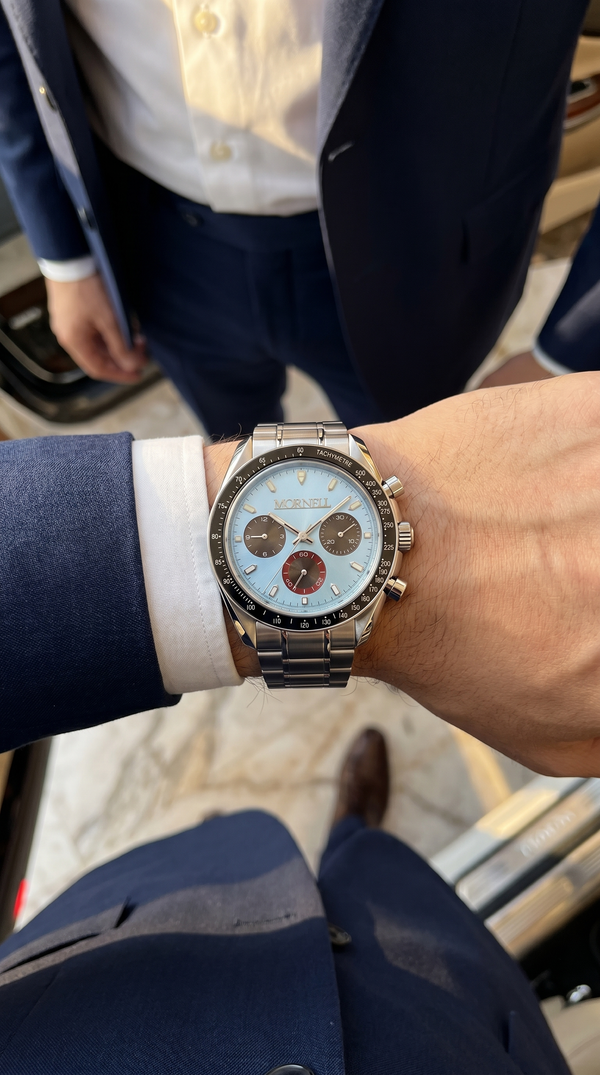 CHRONO Silver Steel Platin