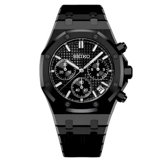 MOR OAK MOD CHRONOGRAPH - BLACKED OUT